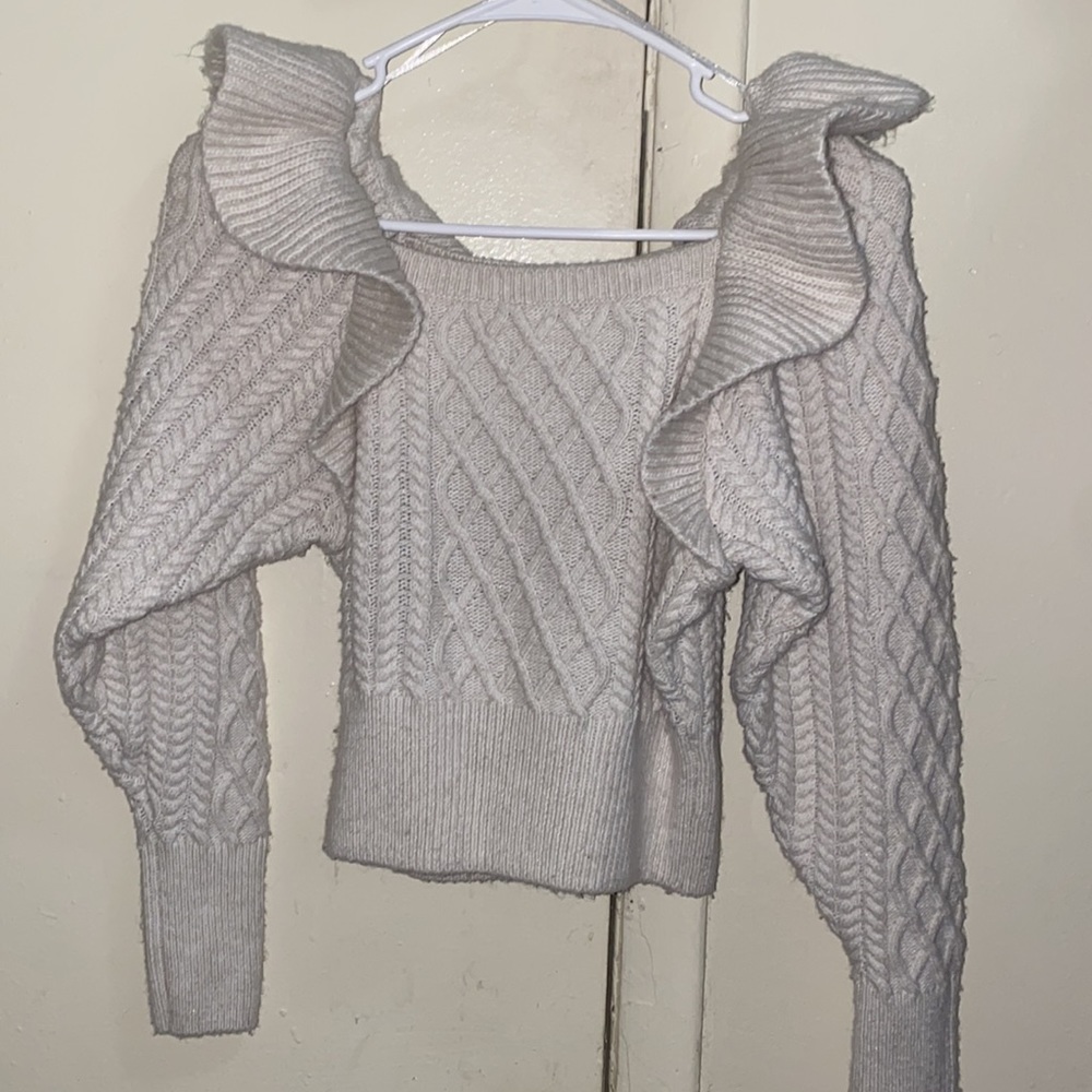 Off Shoulder Sweater - Picture 2 of 2